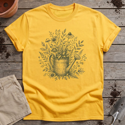 Botanical Watering Can T-Shirt