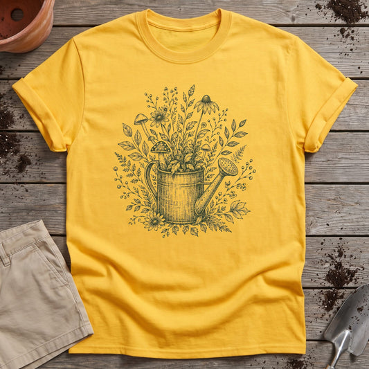 Botanical Watering Can T-Shirt