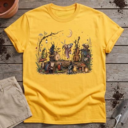 Moonlit Garden Insect Orchestra T-Shirt