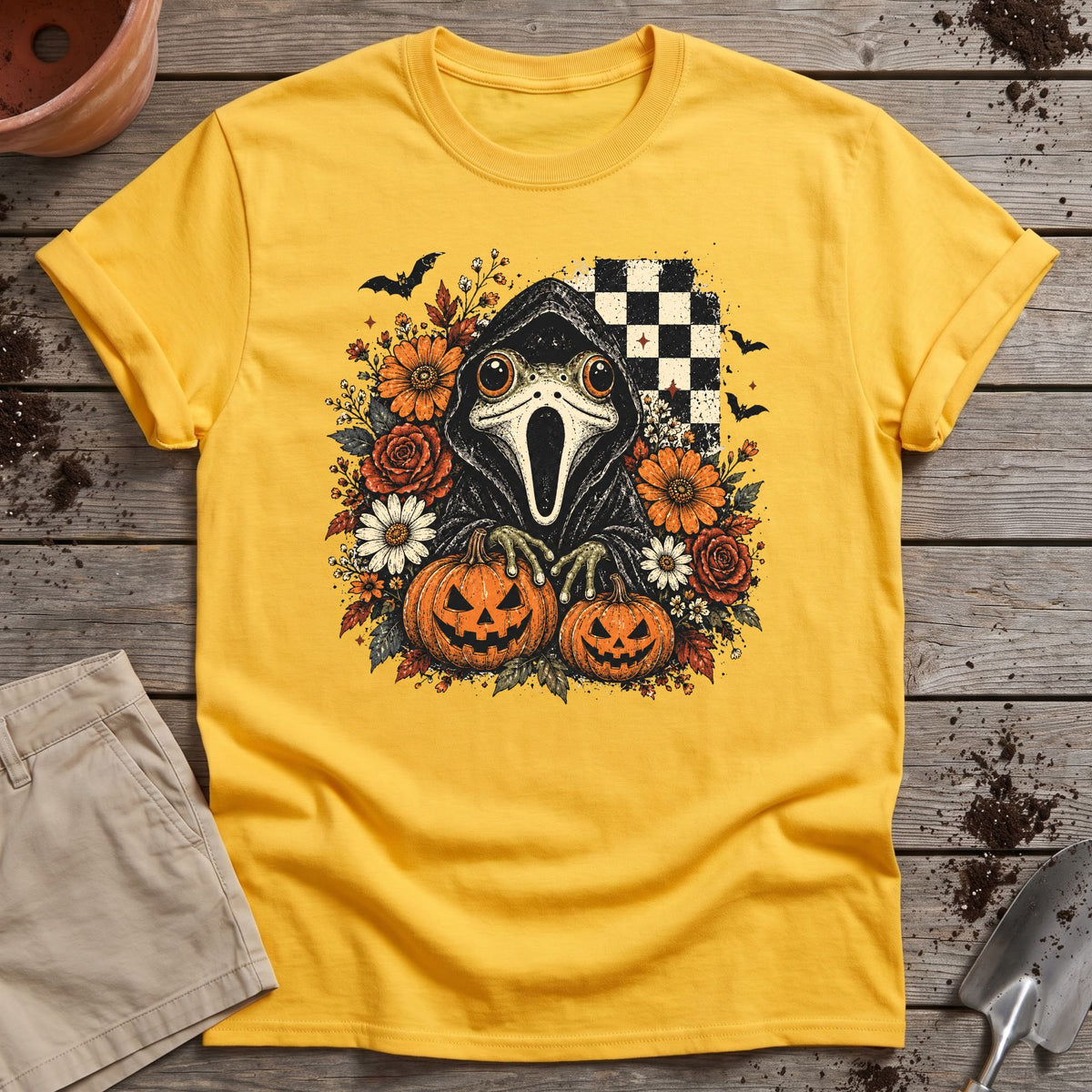 Spooky Frog Patch T-Shirt