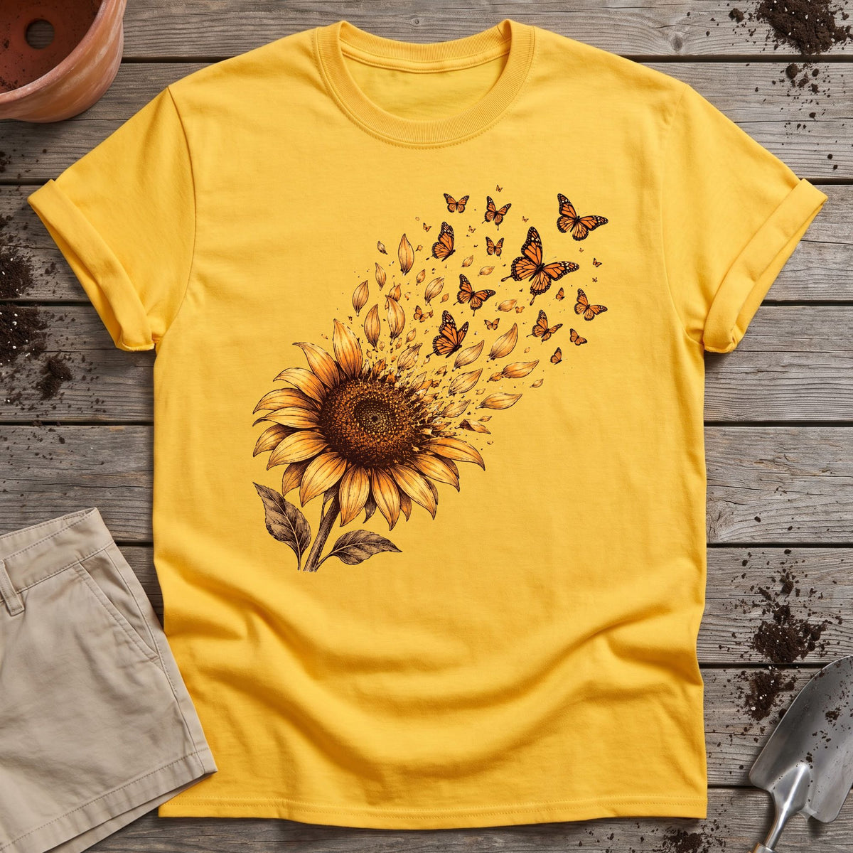 Monarch Sunflower T-Shirt
