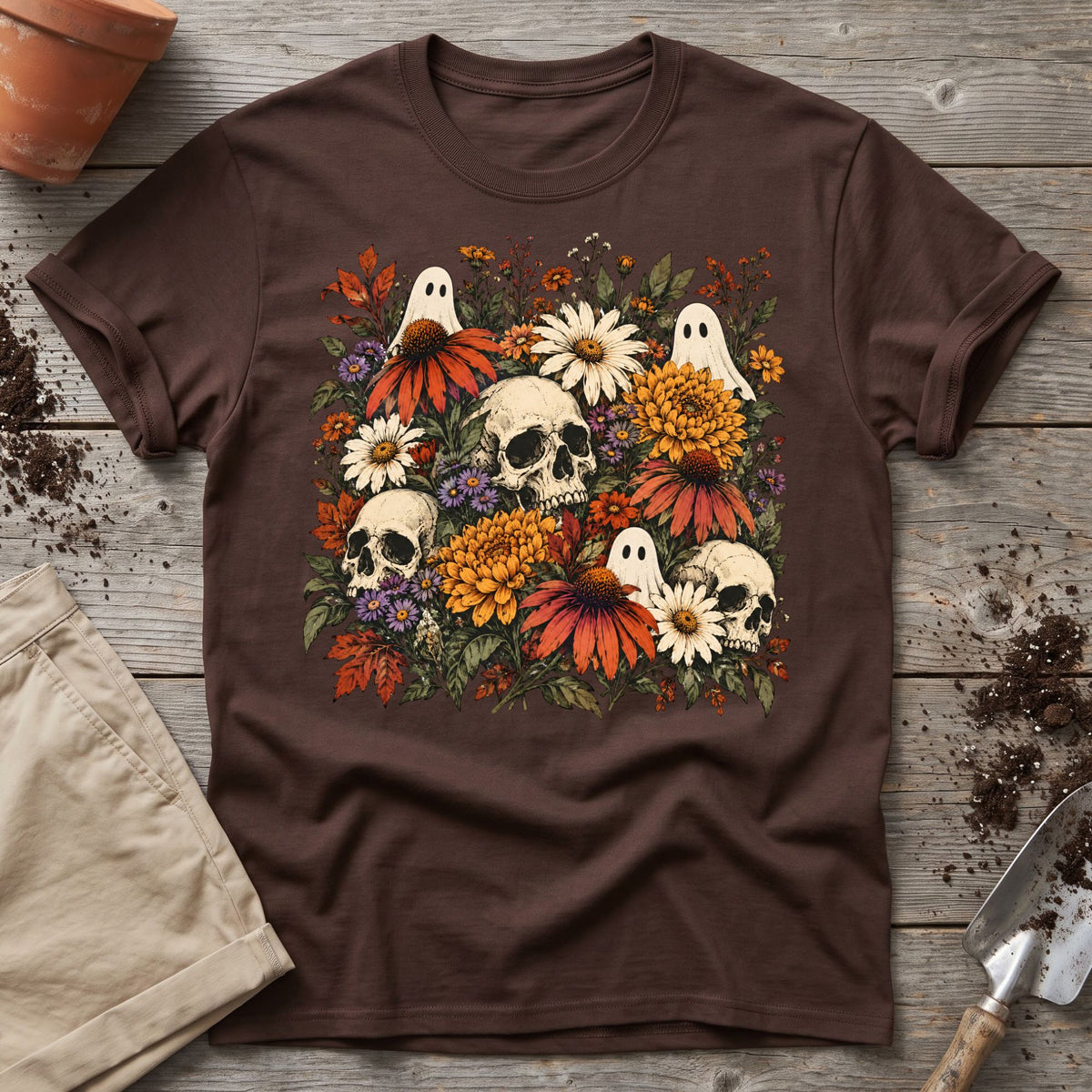 Ghostly Garden Blooms T-Shirt