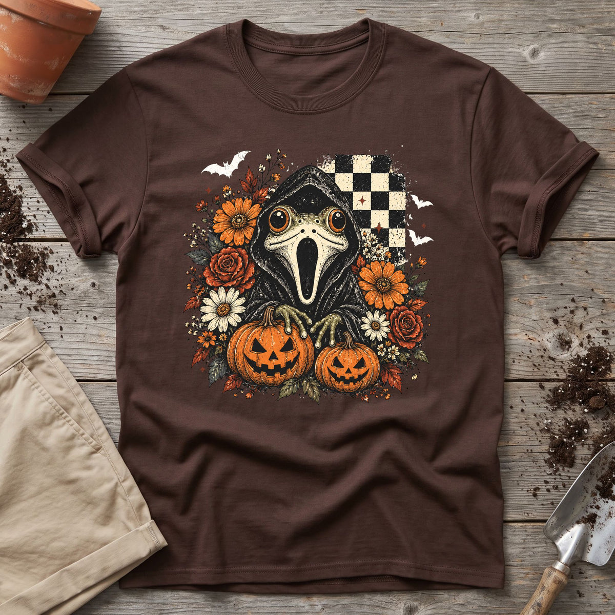 Spooky Frog Patch T-Shirt
