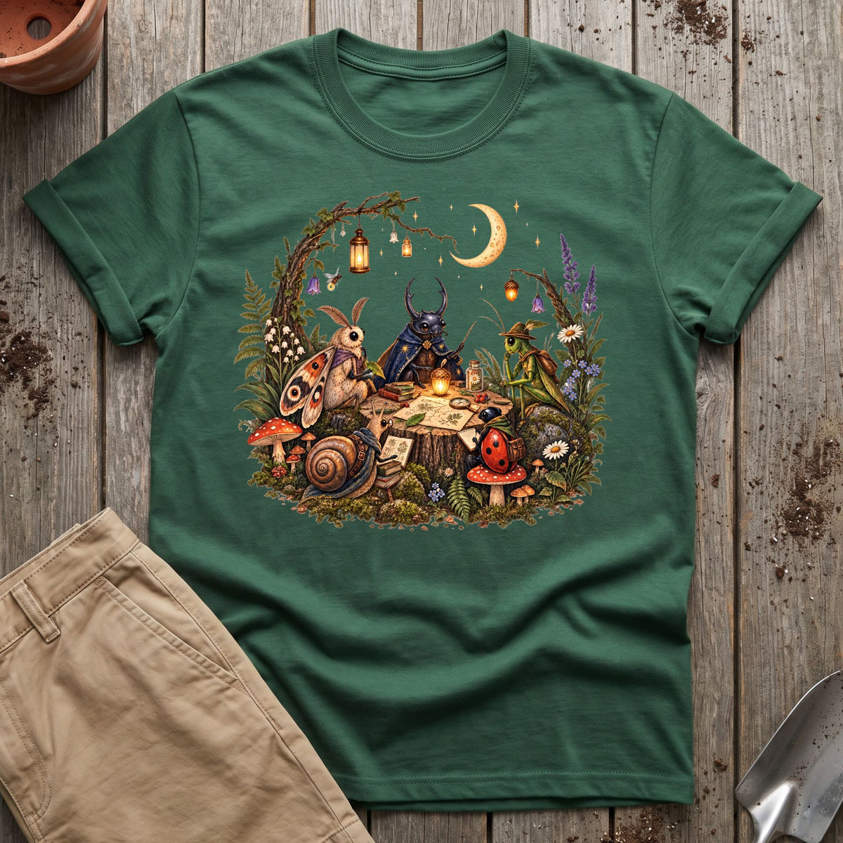 Moonlit Bug Council T-Shirt