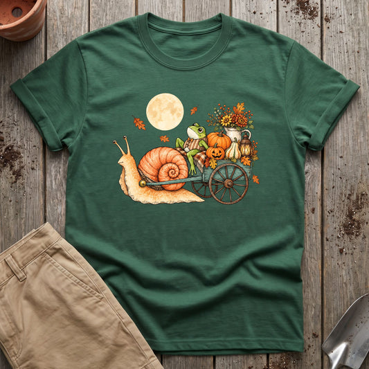 Moonlit Pumpkin Wagon T-Shirt