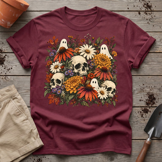 Ghostly Garden Blooms T-Shirt