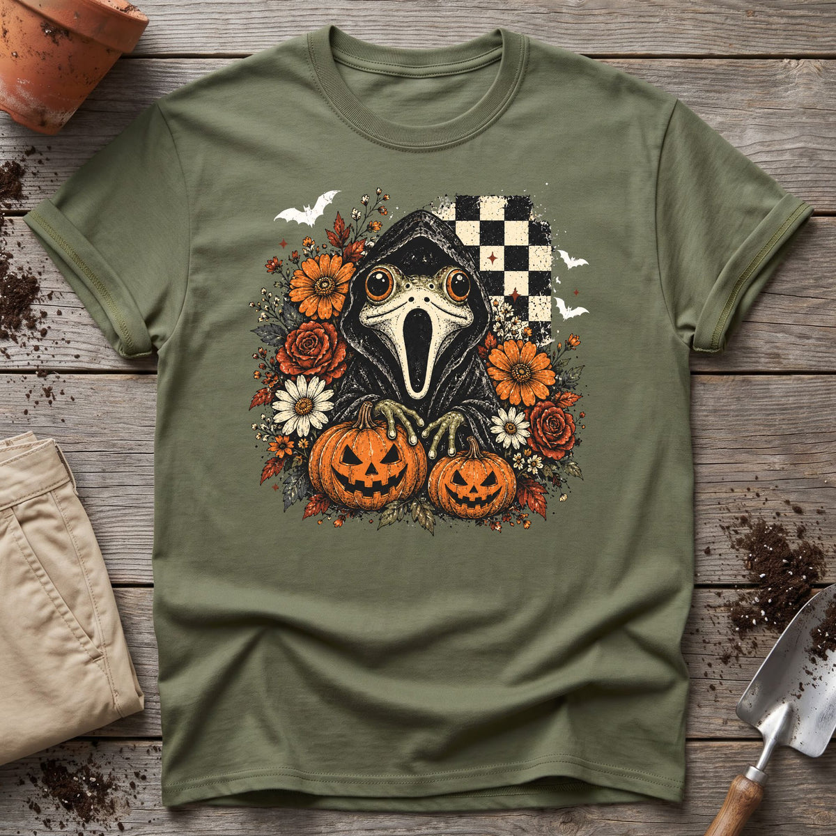 Spooky Frog Patch T-Shirt