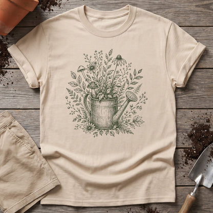 Botanical Watering Can T-Shirt