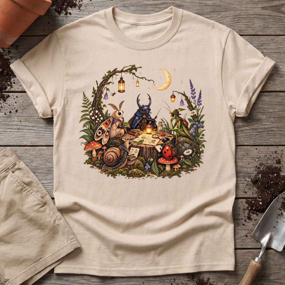 Moonlit Bug Council T-Shirt