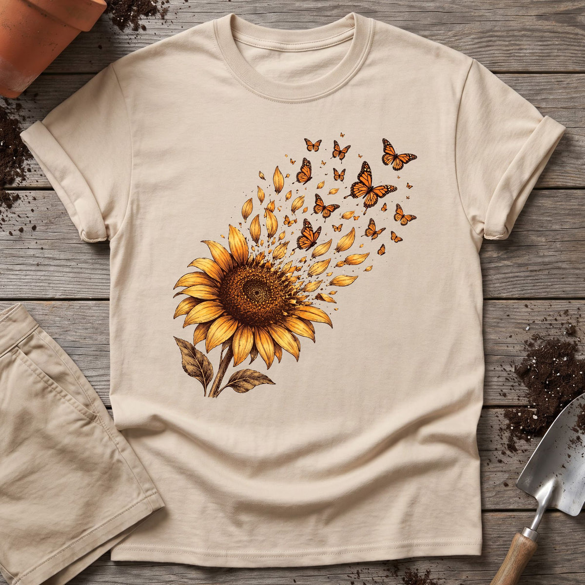 Monarch Sunflower T-Shirt