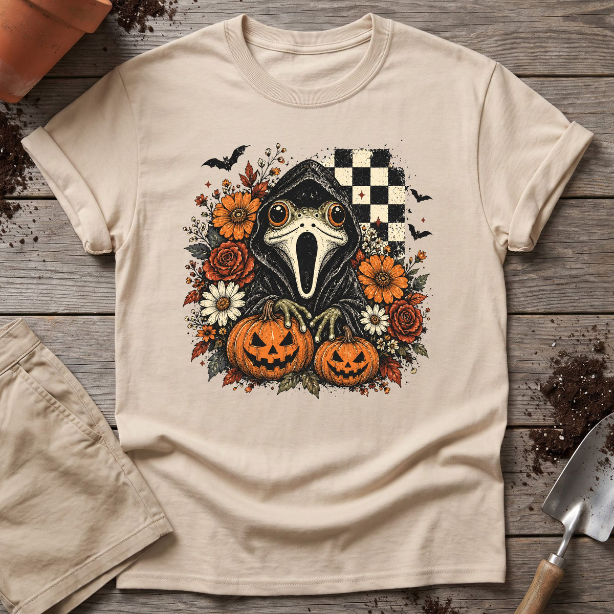 Spooky Frog Patch T-Shirt