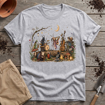 Moonlit Garden Insect Orchestra T-Shirt