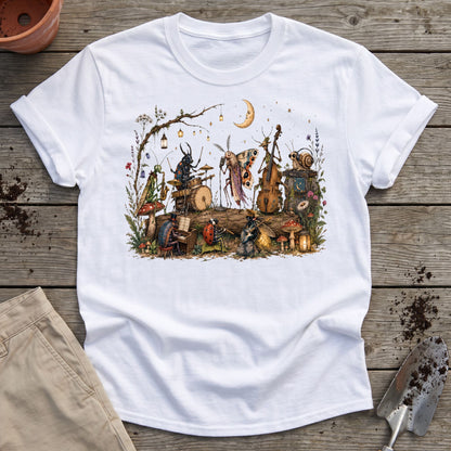 Moonlit Garden Insect Orchestra T-Shirt
