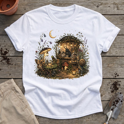 Moonlit Garden Café T-Shirt