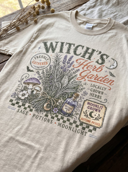 Moonlit Witch Herb Garden T-Shirt
