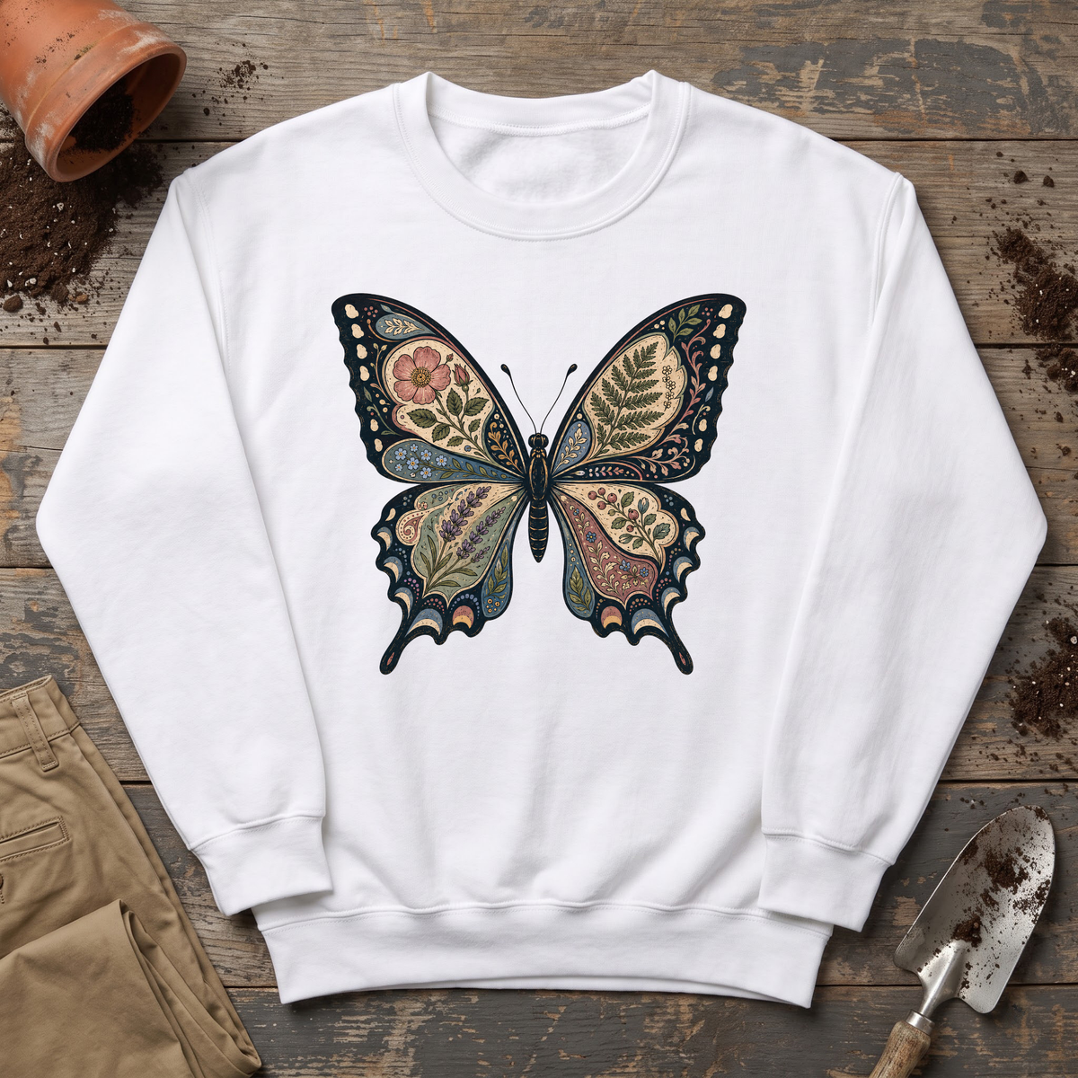 Botanical Butterfly Sweatshirt