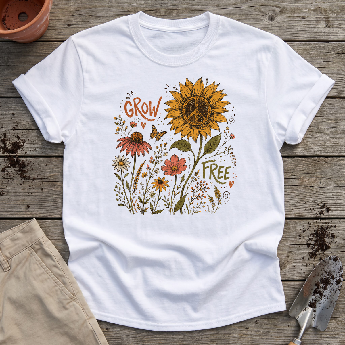 Grow Free Wildflowers T-Shirt