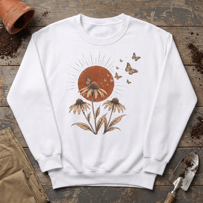 Coneflower Butterflies Sweatshirt