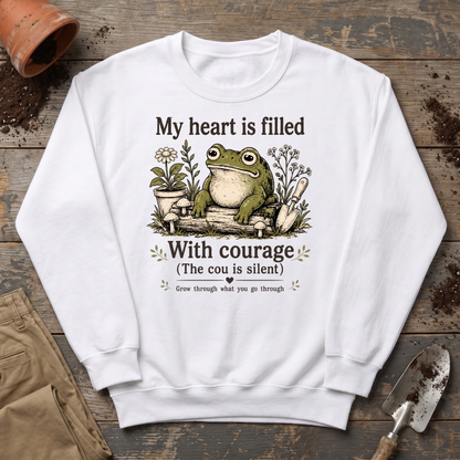 Garden Courage Frog Sweatshirt