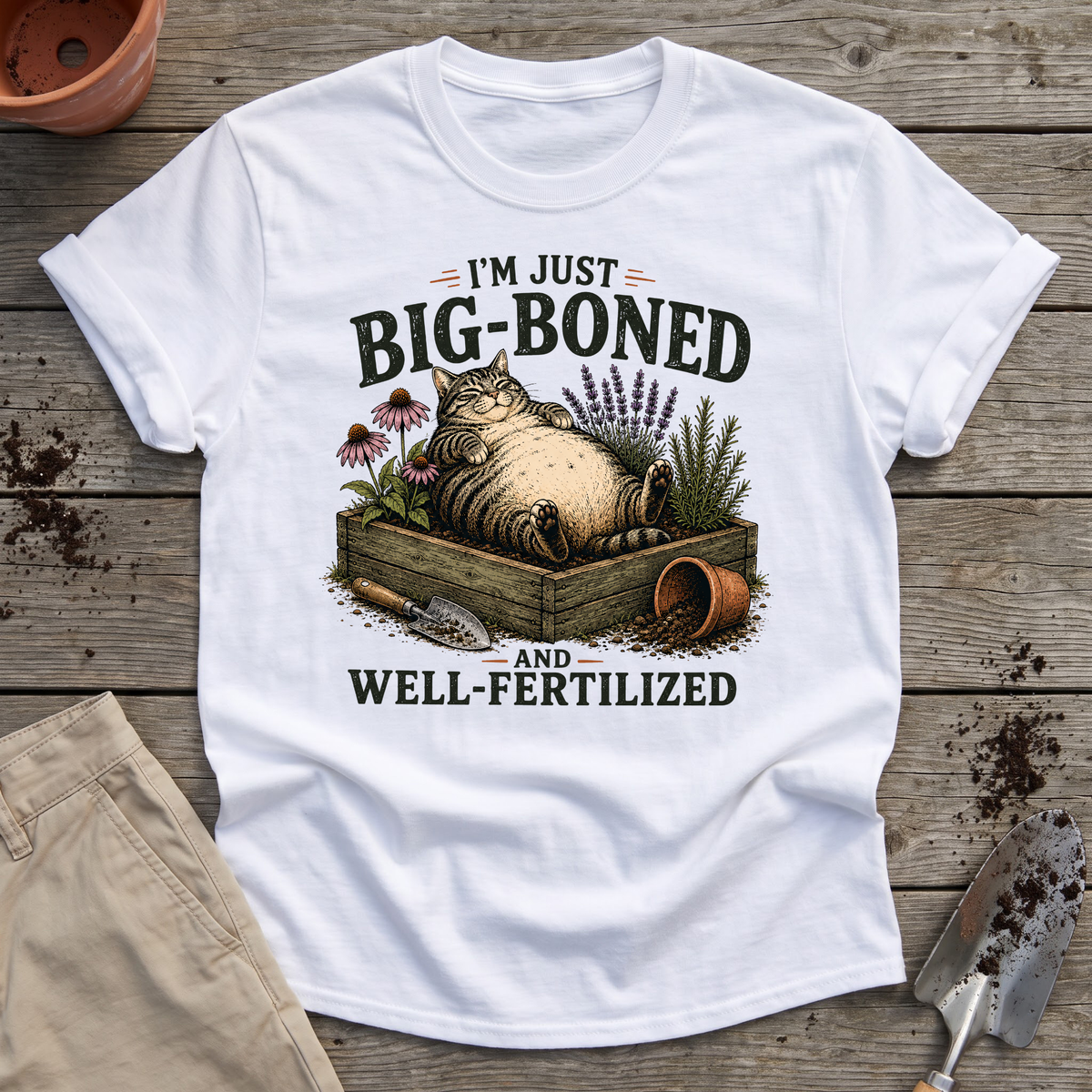 Well-Fertilized Garden Cat T-Shirt