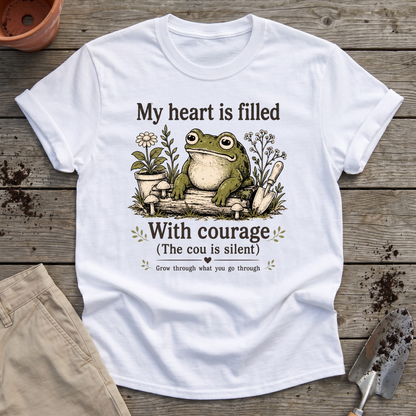 Garden Courage Frog T-Shirt
