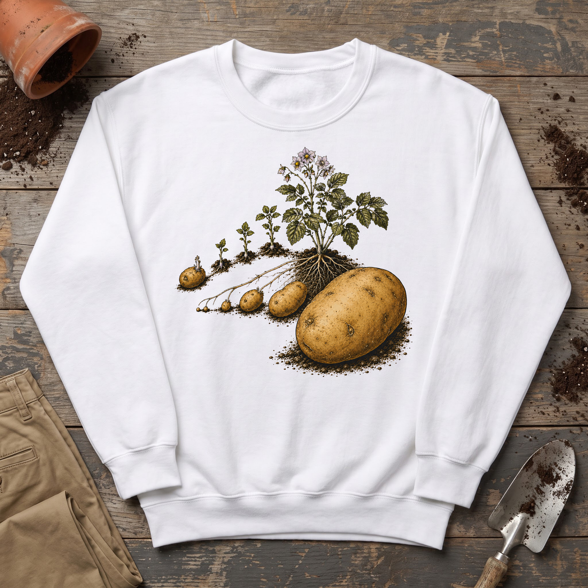 Potato Growing Cycle Sweatshirt