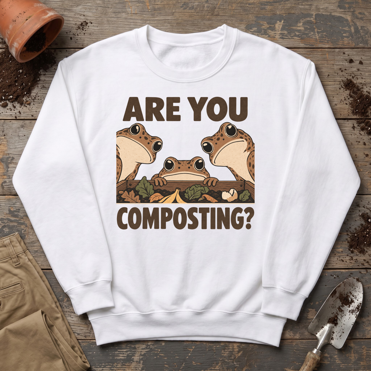Are You Composting Frog Sweatshirt