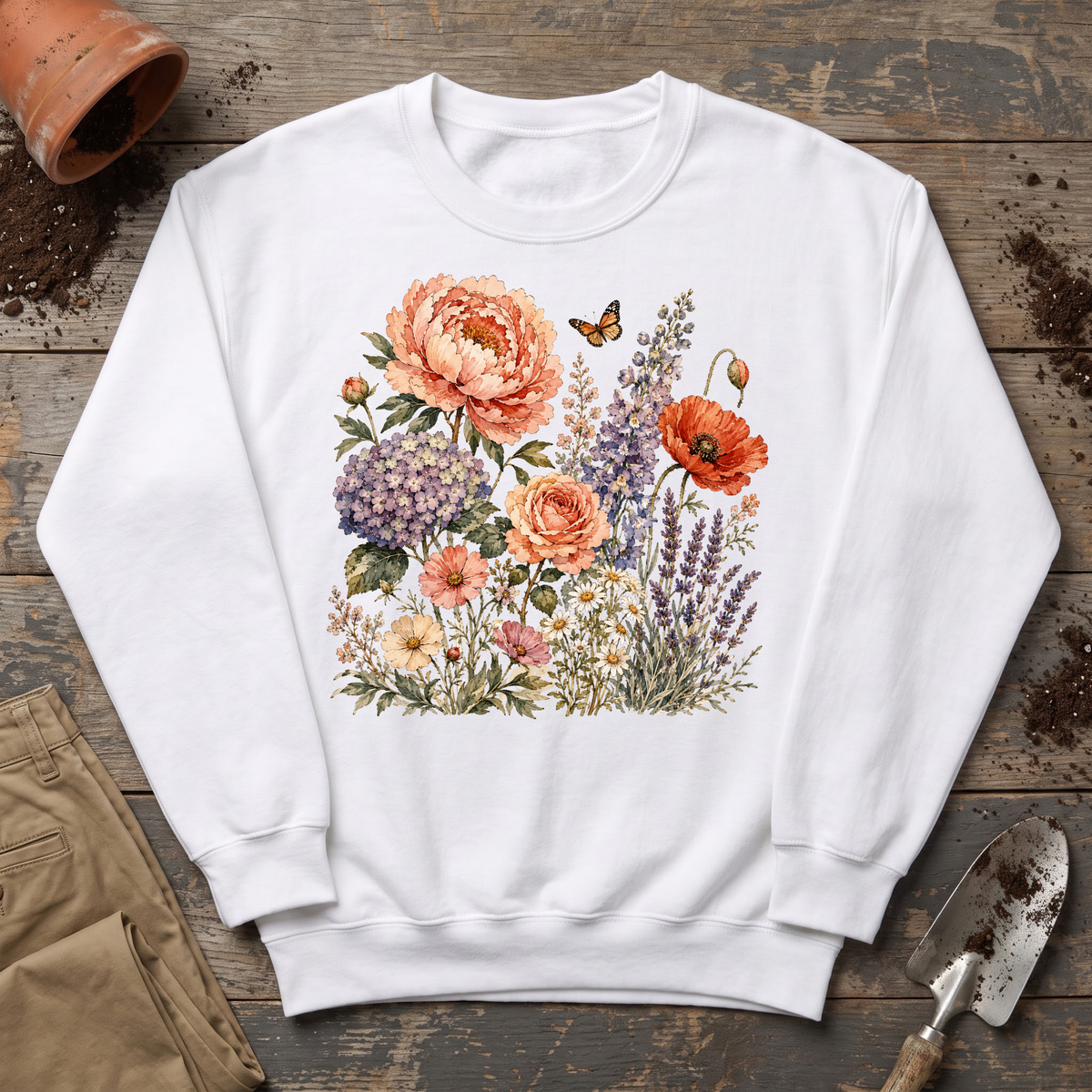 Vintage Garden Bouquet Sweatshirt