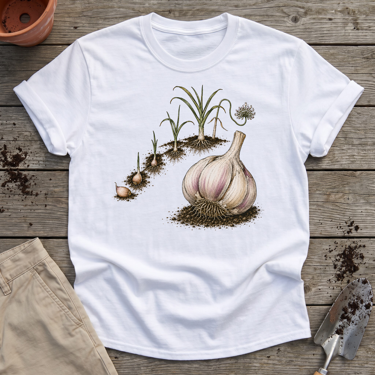 Garlic Growing Cycle T-Shirt