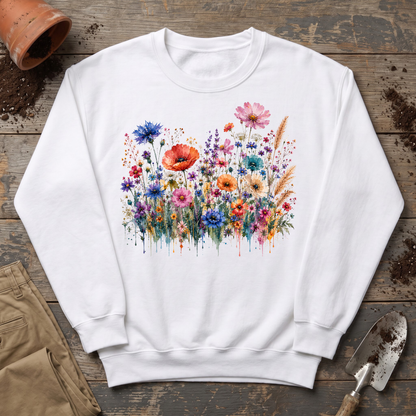 Watercolor Wildflowers Sweatshirt