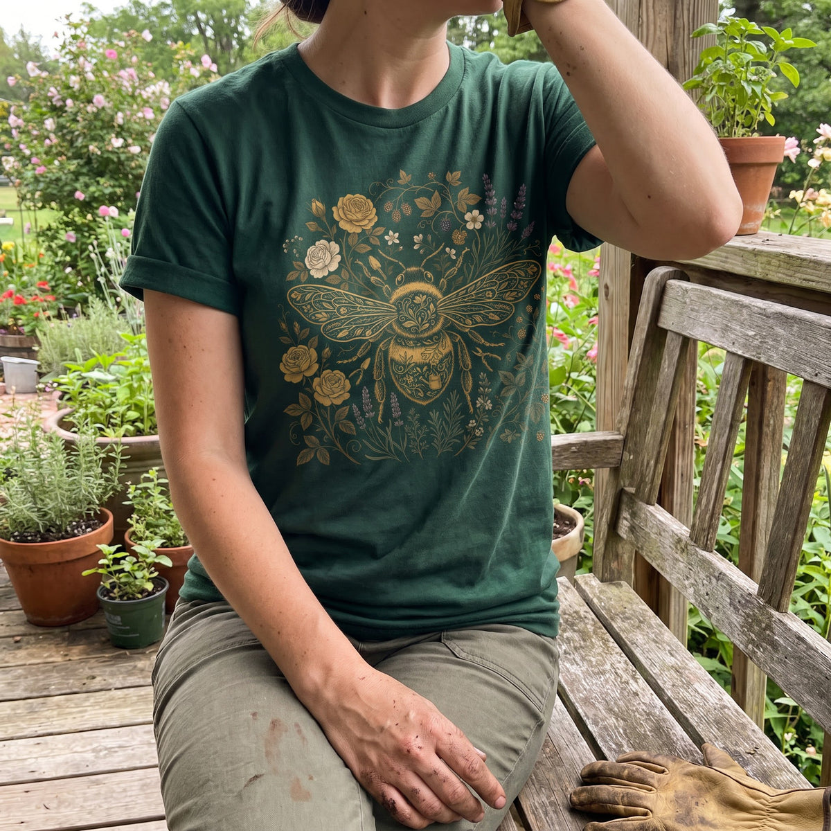 Bee Flower T‑Shirt
