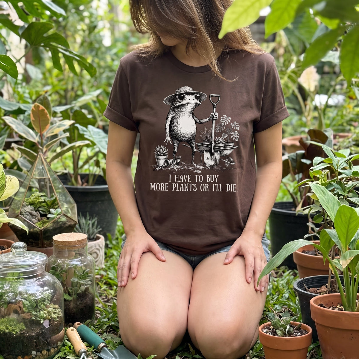 Funny Frog Plant Lover T-Shirt